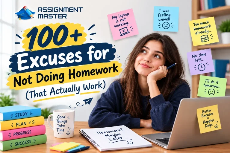 100+ Excuses for Not Doing Homework (That Actually Work)