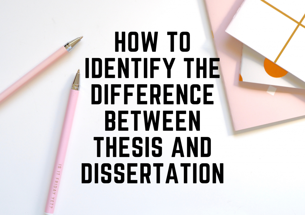 dissertation and project difference