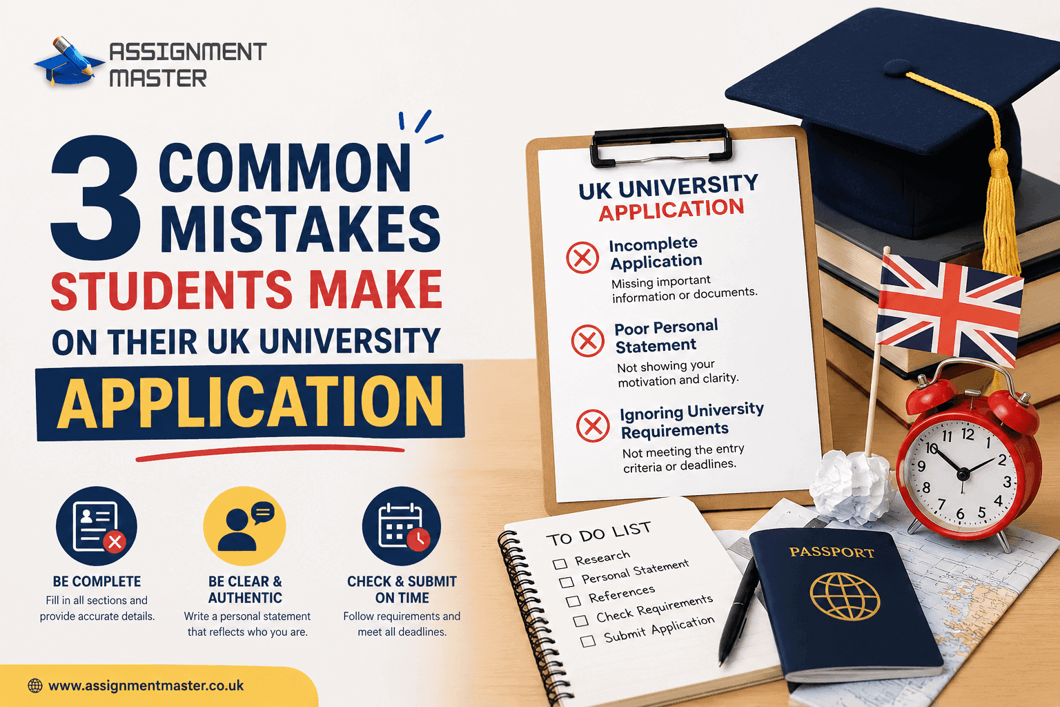 3 Common Mistakes Students Make on Their UK University Application