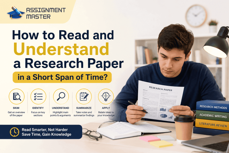 How to Read and Understand a Research Paper in a Short Span of Time?